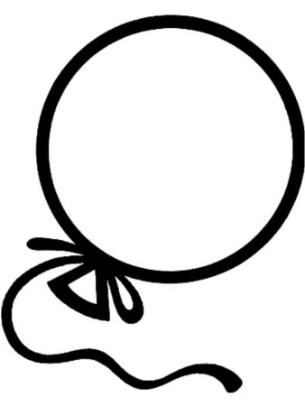 Шарики раскраска