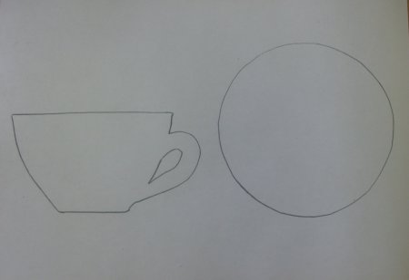 Рисование чашка средняя группа