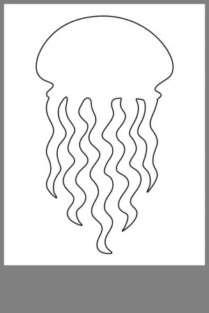 Медуза трафарет