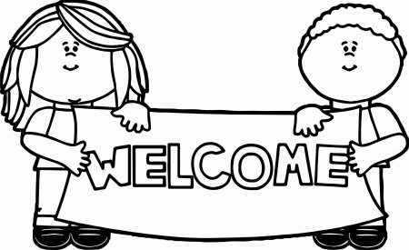 Раскраска Welcome