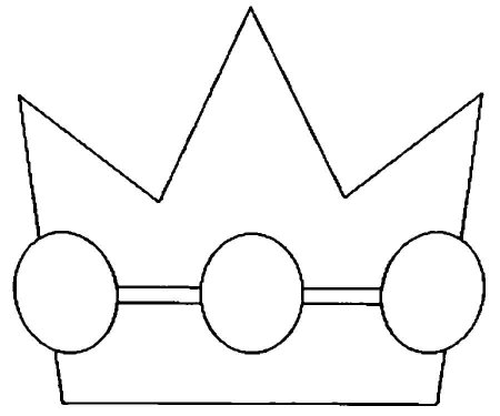 Корона трафарет