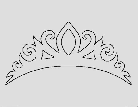 Корона трафарет