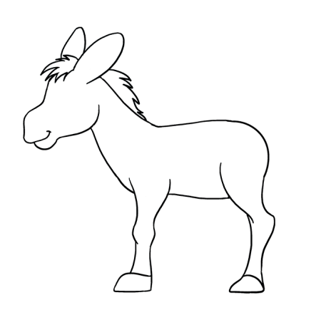Ослик контур