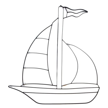 Аппликация кораблик
