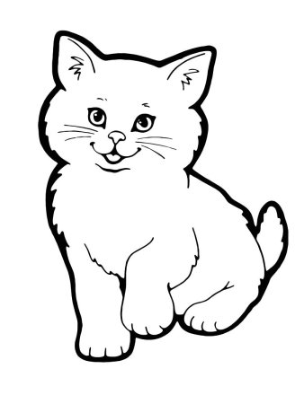 Раскраска кот