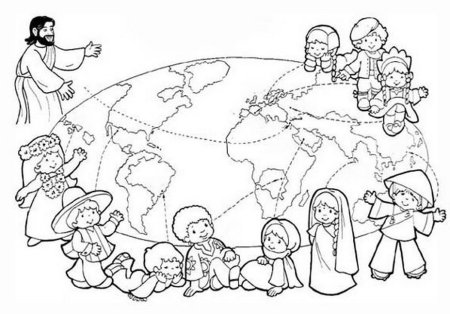 Трафарет на тему дети разных народов для детей (45 фото)