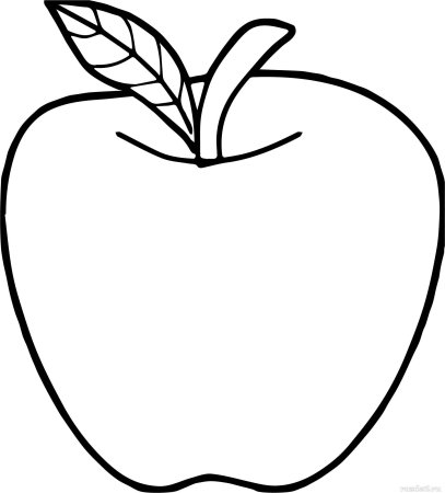 Трафарет яблочка для детей (46 фото)