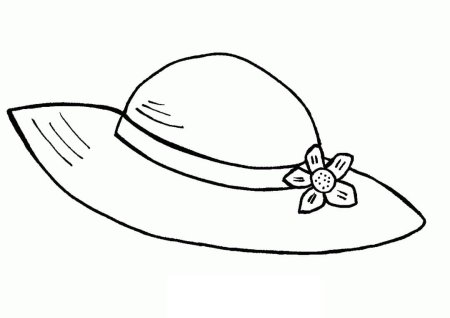 Шляпа раскраска