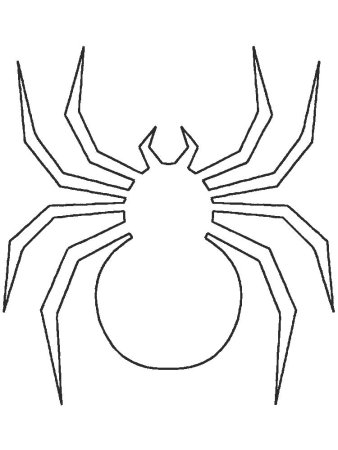 Паук раскраска