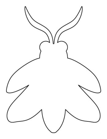 Светлячок трафарет для детей