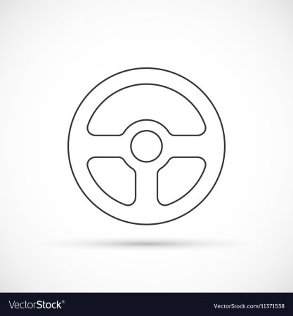 Руль автомобиля трафарет