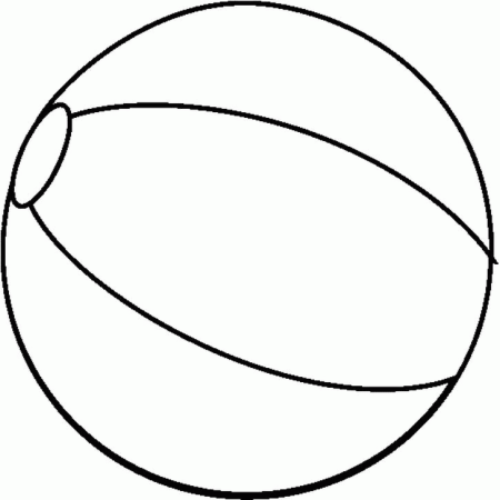 Мячик: раскраска