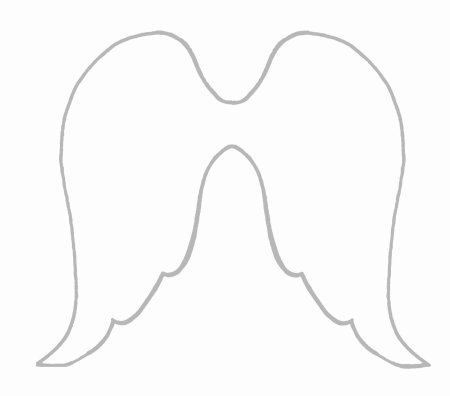 Лекало Крылья ангела