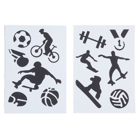 Спортивные трафареты