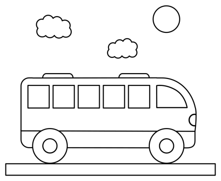 Раскраска автобус