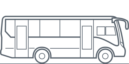 Контур автобуса для рисования