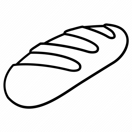 Батон раскраска для детей