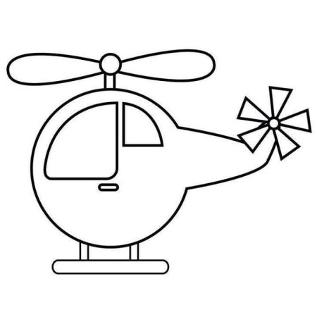 Вертолет раскраска для детей