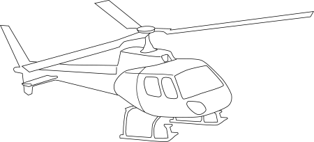 Трафарет вертолета для детей (46 фото)