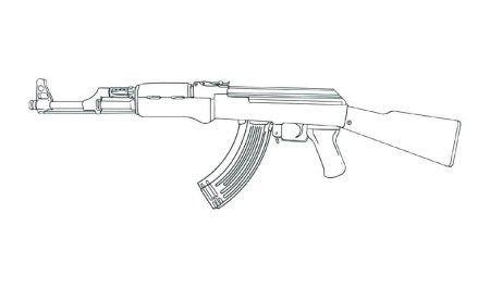 Автомат рисунок для детей