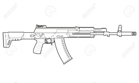АК-12 автомат чертеж