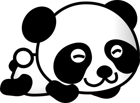 Трафарет панды для детей (48 фото)