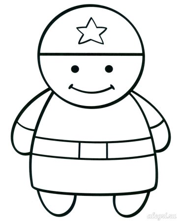 Салдатраскраска для детей