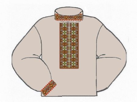 Рисования для детей рубаха мужская