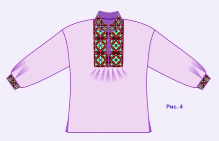 Шаблон русская рубаха