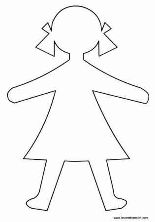 Кукла раскраска для детей