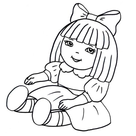 Кукла рисунок карандашом