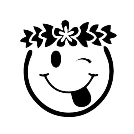 Рожица черно белая