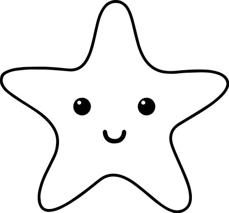 Трафарет морской звезды для детей (44 фото)