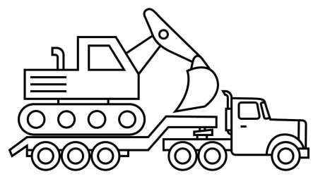 Раскраски экскаваторов Хитачи