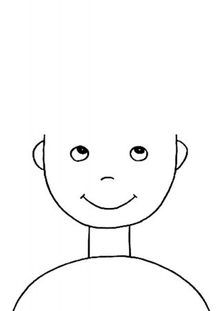Лицо без волос раскраска