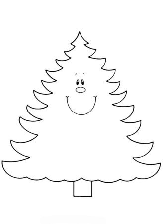 Трафарет "елка"