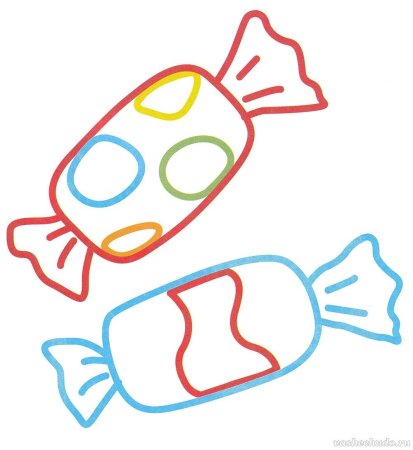 Рисунки для срисовки конфеты