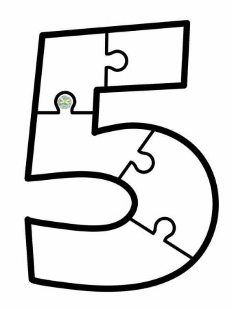 Макет цифры 5