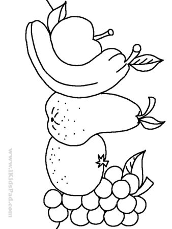 Трафарет фруктов для рисования для детей (45 фото)