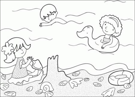 Раскраски море для детей для малышей
