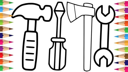 Молоток трафарет для детей