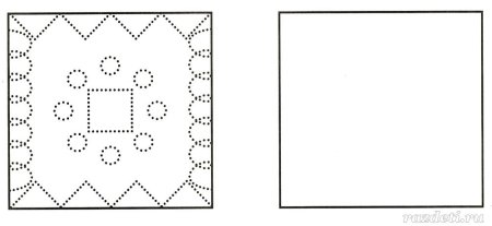 Рисование украшение платочка