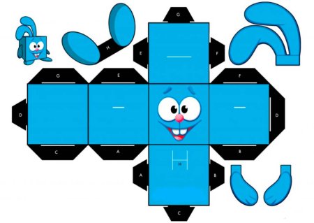 Papercraft схема Смешарики