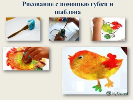 Нетрадиционное рисование губкой