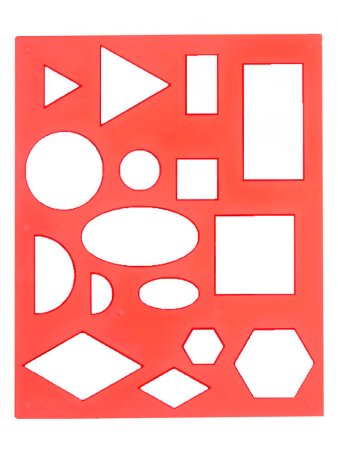 Трафарет Луч "геометрические фигуры №1", 12с 836-08