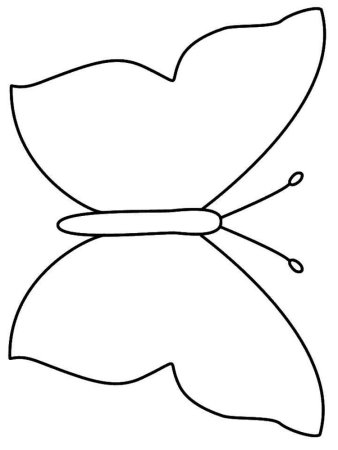Трафарет бабочки для вырезания для детей (43 фото)