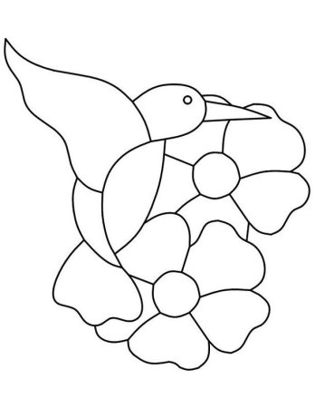 Трафарет для витража для детей