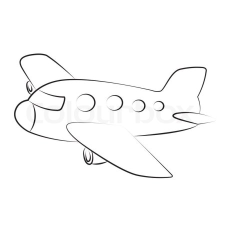 Трафарет военного самолета для вырезания