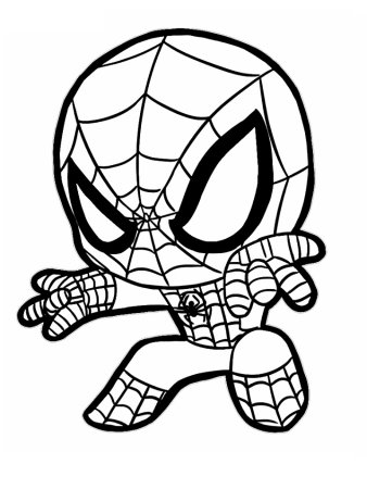 Raskraska для детей Spider man
