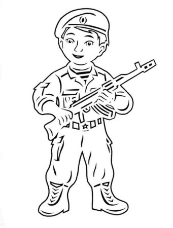 Шаблон солдата